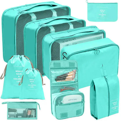 Conjunto de Organizadores de Viagem – 7/8/9/10 Peças, Arrumação para Mala, Bolsas