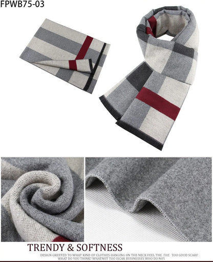 Cachecol Masculino Xadrez — Estilo e Conforto para os Dias Frios