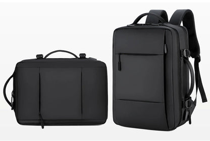 Mochila de Viagem e Trabalho – Impermeável, Expansível, com Porta USB e Compartimento para Notebook 15.6"moch