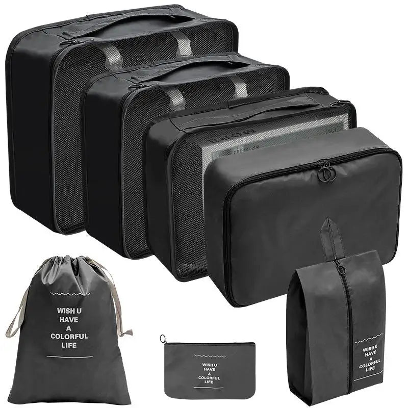 Conjunto de Organizadores de Viagem – 7/8/9/10 Peças, Arrumação para Mala, Bolsas