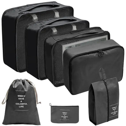 Conjunto de Organizadores de Viagem – 7/8/9/10 Peças, Arrumação para Mala, Bolsas