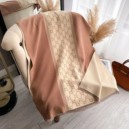 Cachecol Feminino Luxo Inverno – Pashmina  Manta com Toque de Cashmere
