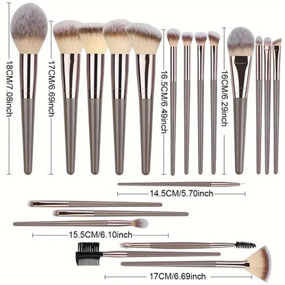 Conjunto Profissional de Pincéis Esponjas de Maquiagem