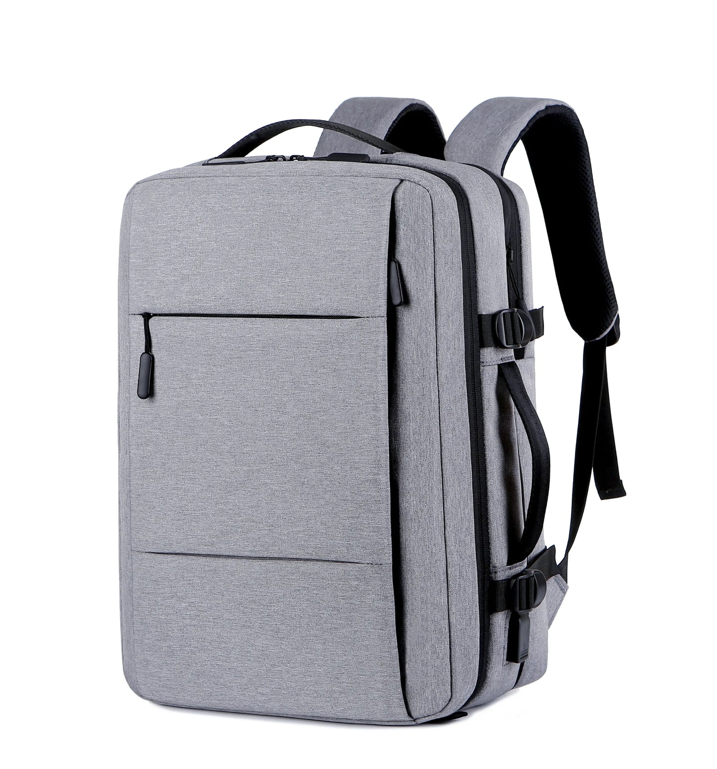 Mochila de Viagem e Trabalho – Impermeável, Expansível, com Porta USB e Compartimento para Notebook 15.6"moch