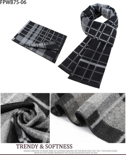 Cachecol Masculino Xadrez — Estilo e Conforto para os Dias Frios