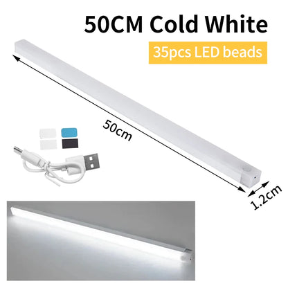 Luz LED com Sensor de Movimento USB Recarregável – Iluminação Sem Fio