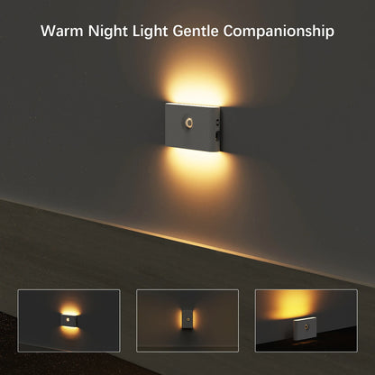 Luz Noturna com Sensor de Movimento – LED Recarregável e Magnética