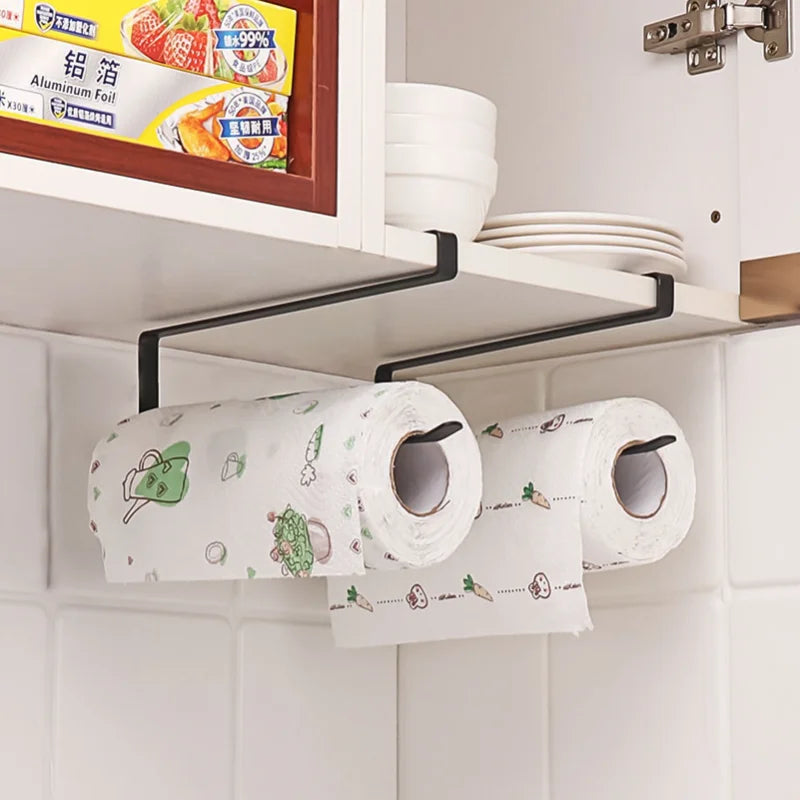 Suporte Organizador de Cozinha para Papel Toalha e Plástico Filmeorg
