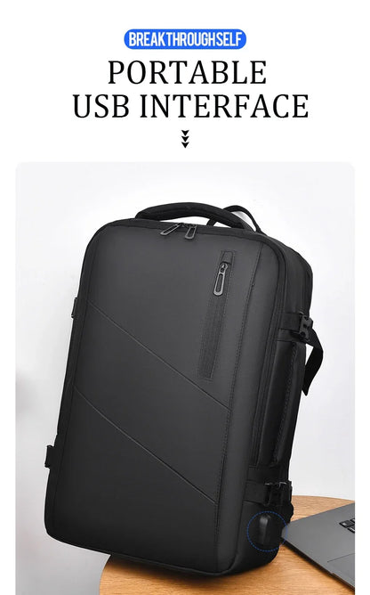 Mochila  – Impermeável, Expansível, com Porta USB e Compartimento para Notebook 15.6”