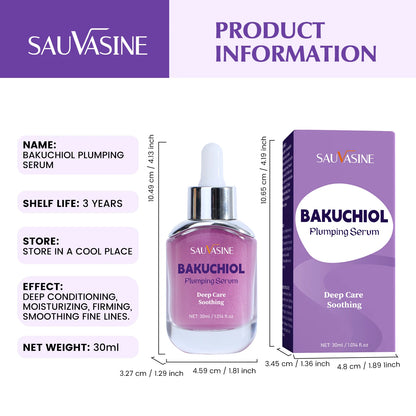 Sérum Bakuchiol Plumping 30ml – Hidratação Profunda & Firmeza