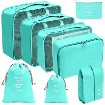 Conjunto de Organizadores de Viagem – 7/8/9/10 Peças, Arrumação para Mala, Bolsas