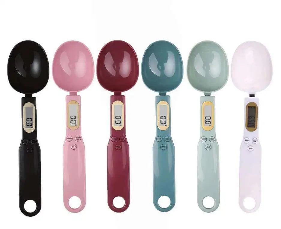 Colher Medidora Digital com Tela LCD — Balança de Cozinha 500g/0,1g