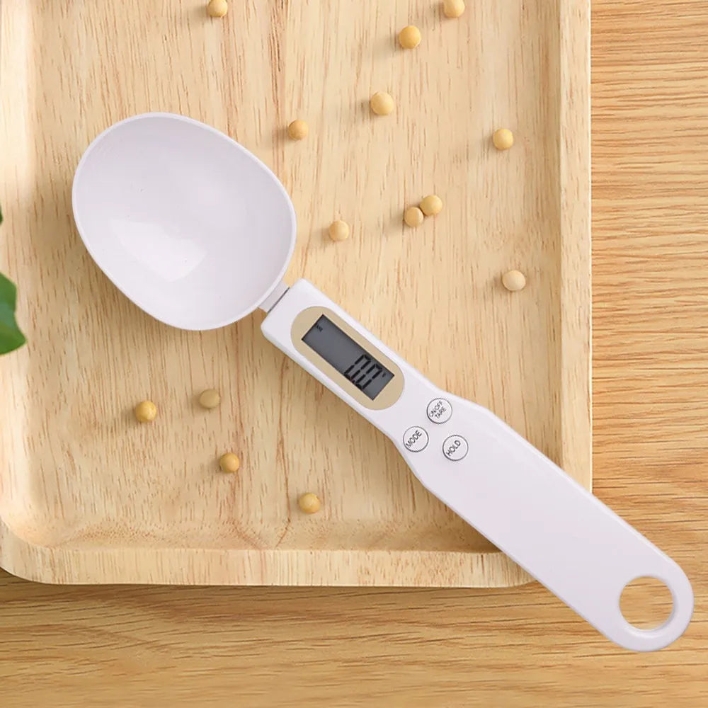 Colher Medidora Digital com Tela LCD — Balança de Cozinha 500g/0,1g