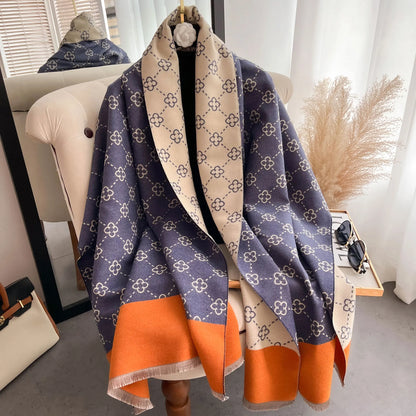 Cachecol Pashmina  Luxo Inverno – Toque de Cashmere 185x65cm