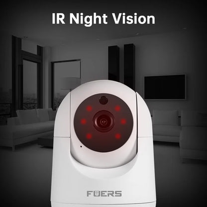 Camera WiFi Inteligente com Suporte Ajustável 4K 8MP  –  Rastreamento AI e Armazenamento de Até 128GB