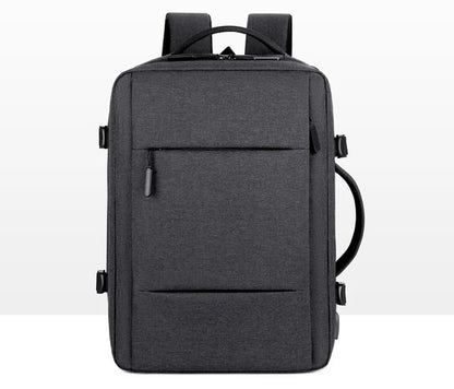 Mochila de Viagem e Trabalho – Impermeável, Expansível, com Porta USB e Compartimento para Notebook 15.6"moch