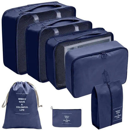 Conjunto de Organizadores de Viagem – 7/8/9/10 Peças, Arrumação para Mala, Bolsas