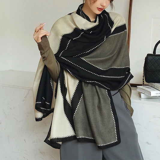 Lenço  Longo de Algodão e Viscose