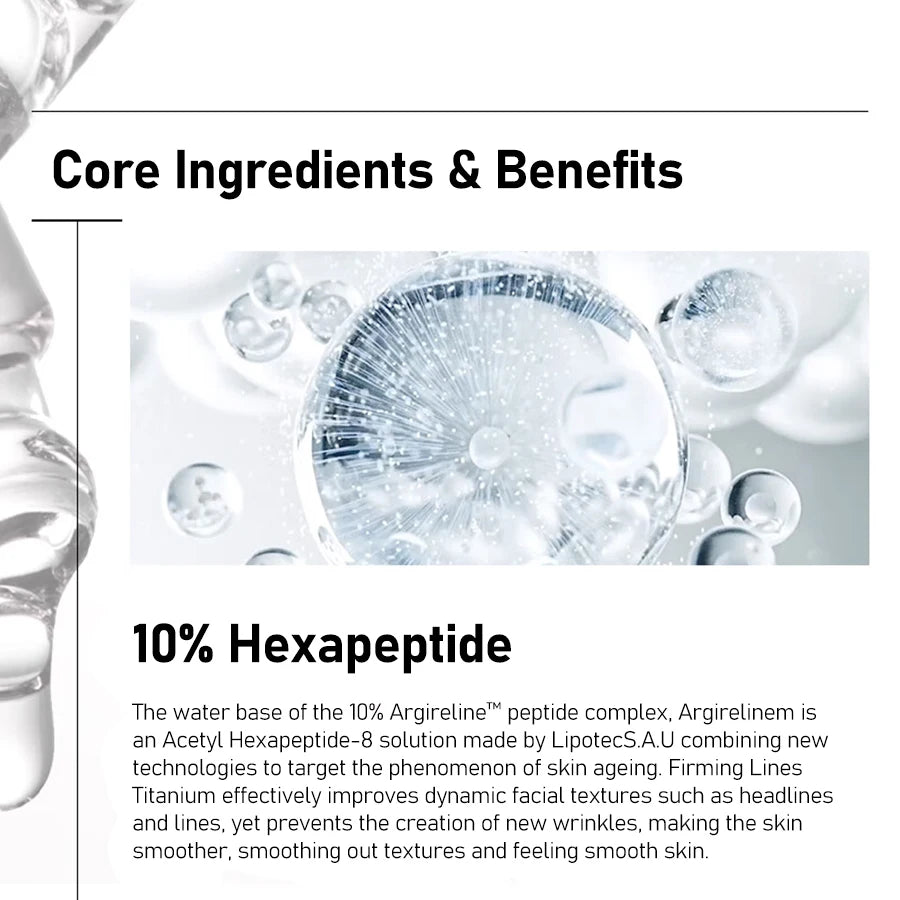 Sérum Facial AHA + BHA + Niacinamida & Hexapeptídeo – Esfoliante e Rejuvenescedor