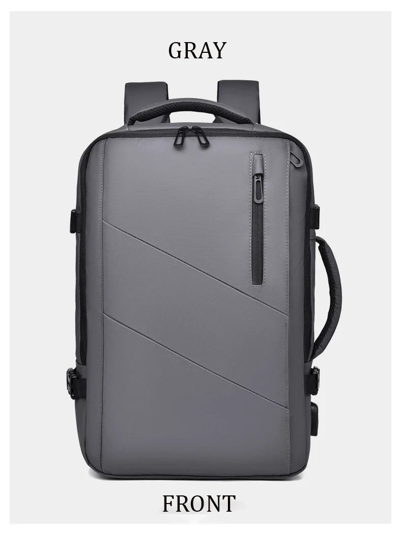 Mochila  – Impermeável, Expansível, com Porta USB e Compartimento para Notebook 15.6”