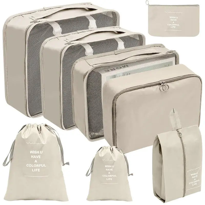 Conjunto de Organizadores de Viagem – 7/8/9/10 Peças, Arrumação para Mala, Bolsas