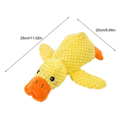 Brinquedo Pelucia de Pato para Cães  som Calmante