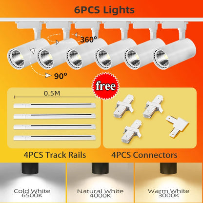 Luminária de Trilho LED – Conjunto Completo