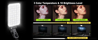 Portable LED Selfie and Video Light