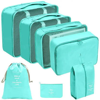 Conjunto de Organizadores de Viagem – 7/8/9/10 Peças, Arrumação para Mala, Bolsas