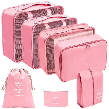 Conjunto de Organizadores de Viagem – 7/8/9/10 Peças, Arrumação para Mala, Bolsas