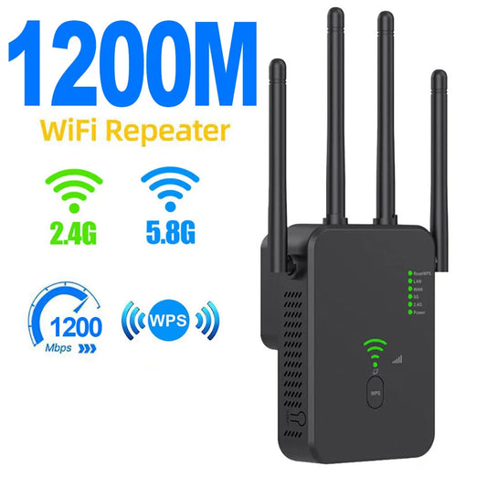 Repetidor Wi-Fi 1200 Mbps Dual Band 2.4G e 5G