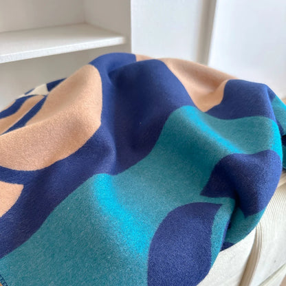 Cachecol Feminino Luxo Floral – Estilo Pashmina Toque de Cashmere 185x65cm