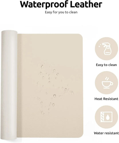 Grande Mouse Pad  Protetor de Mesa Couro PU