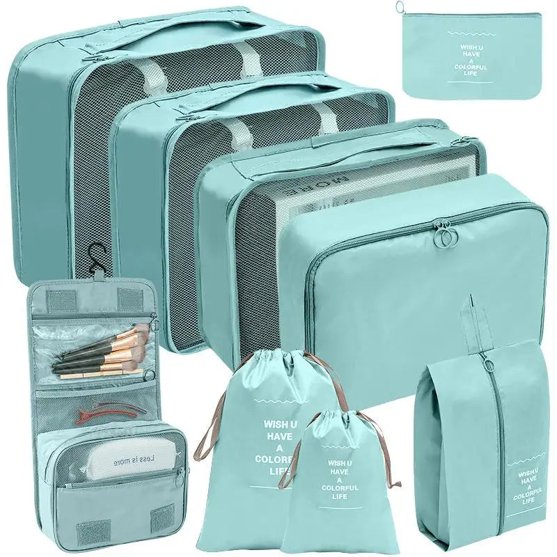 Conjunto de Organizadores de Viagem – 7/8/9/10 Peças, Arrumação para Mala, Bolsas