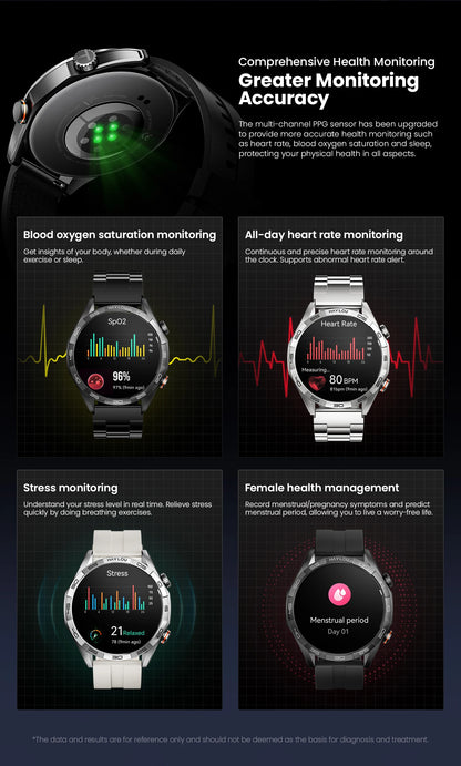 Smartwatch Solar 5 com Chamadas Bluetooth
