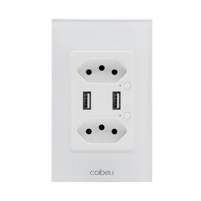 Interruptor Tomada inteligente touch wi fi com Neutro