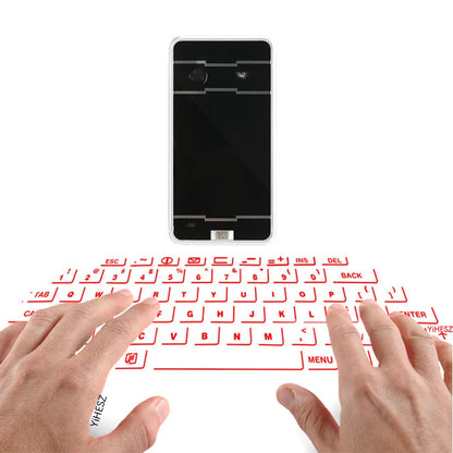 Projetor de Teclado Sem Fio Teclado Bluetooth