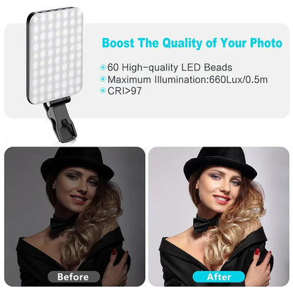 Portable LED Selfie and Video Light