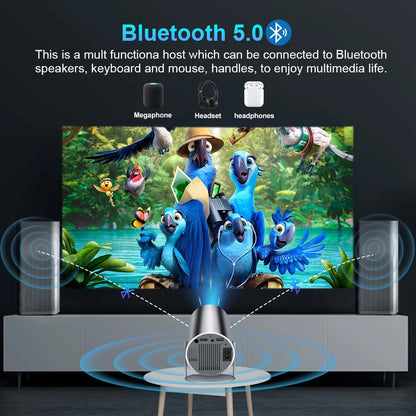 Projetor 4K Portátil  HY300 Plus foco eletrônico remoto  Bluetooth