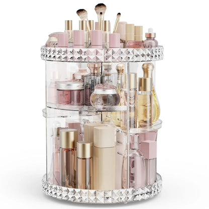 Organizador de Cosméticos Giratório Acrílico