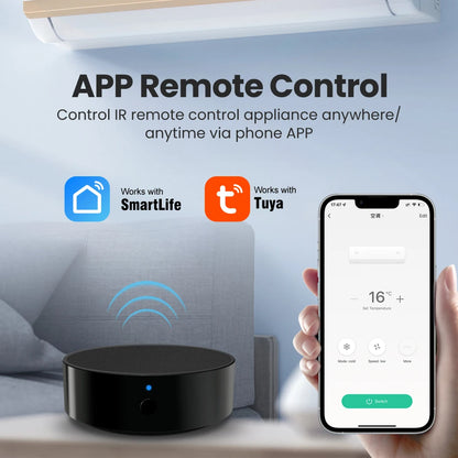 WiFi Smart Remote Control for Smart Home, Compatible with TV, Air Conditioner, Alexa and Google Home