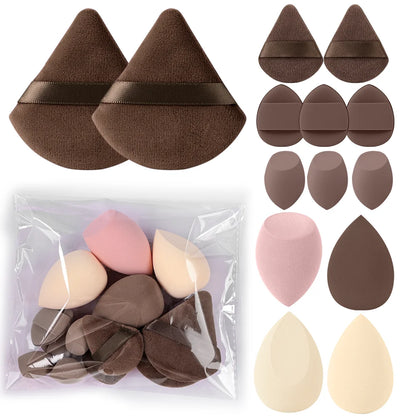 Conjunto Profissional de Pincéis Esponjas de Maquiagem