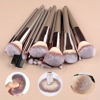 Conjunto Profissional de Pincéis Esponjas de Maquiagem