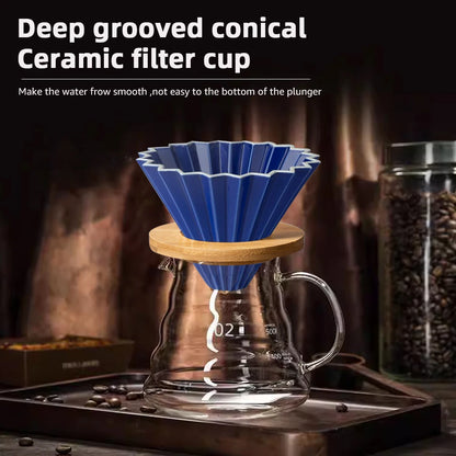 Conjunto de Jarra Borosilicato e Filtro de Café  Reutilizável
