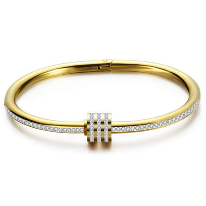 Pulseira Bangle com Zircônias