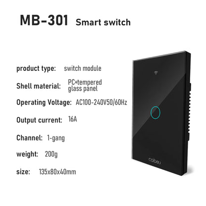 Interruptor Tomada inteligente touch wi fi com Neutro