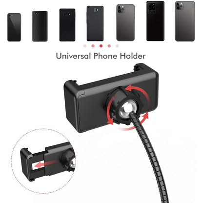 Anel de Luz LED para Selfie – Iluminação Fotográfica com Suporte para Celular e Tripé