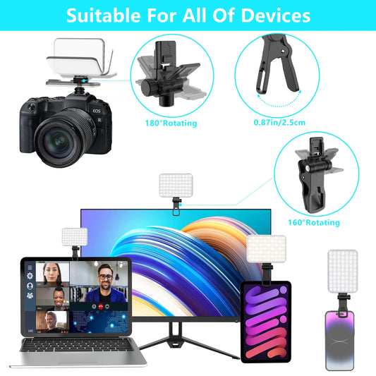 Luz LED para Selfie e Vídeo  Portátil