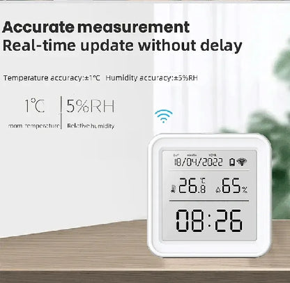 Smart Thermometer Humidity Sensor Wi-Fi