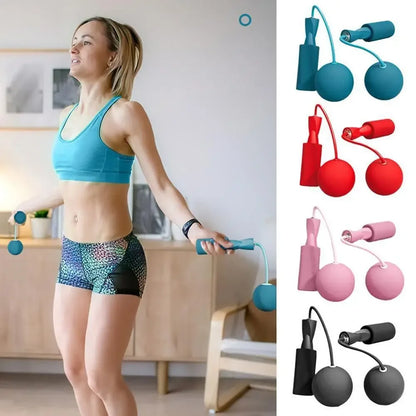 Corda de Pular Sem Fio com Bola Pesada - Fitness e Treinamento Aeróbico
